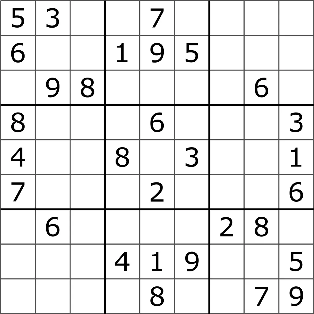 Sudoku-Raster